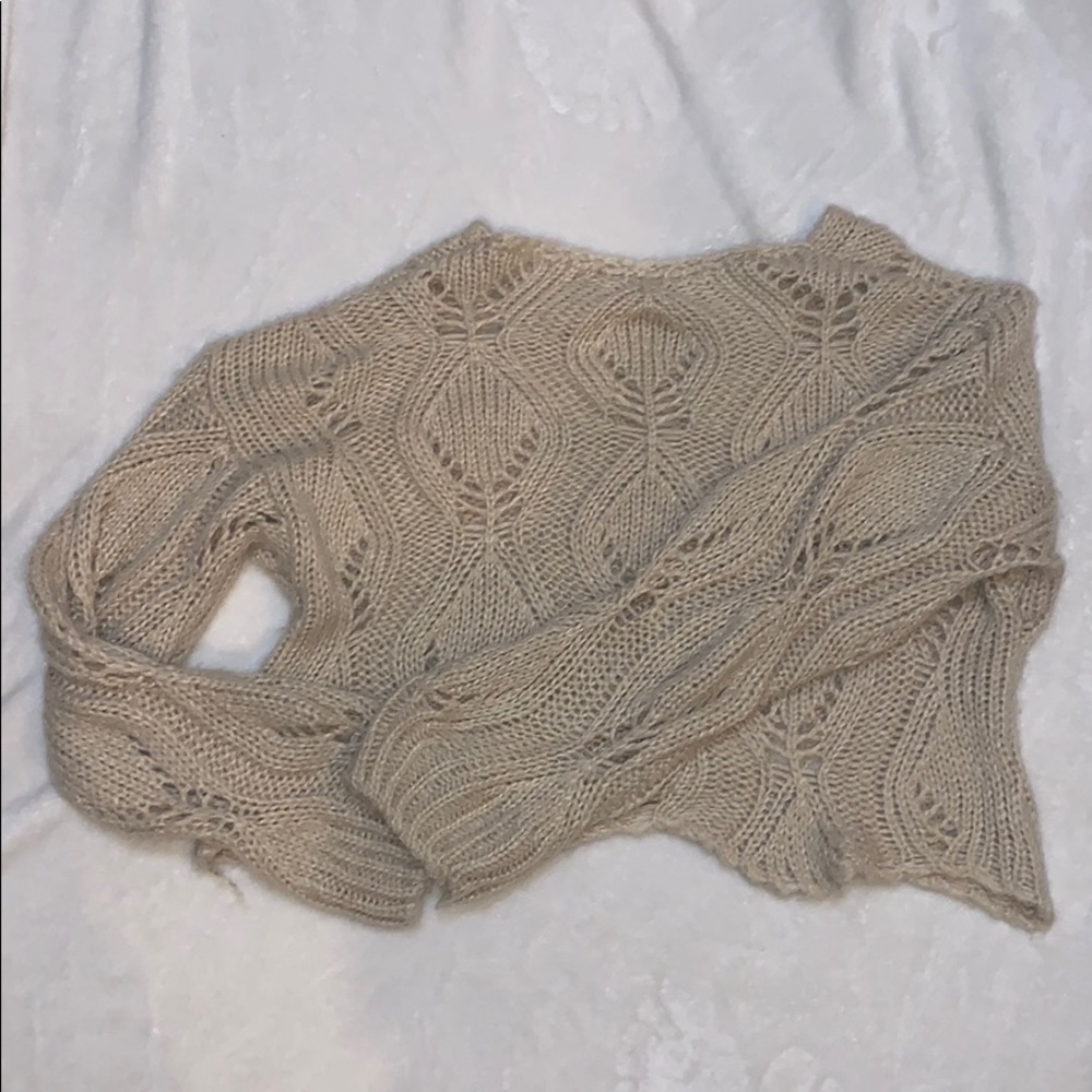 Super cute sweater with holes